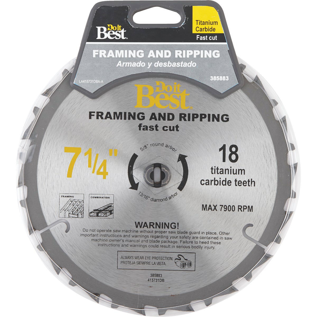 Do it Best Professional 71/4 In. 18Tooth Ripping Circular Saw Blade
