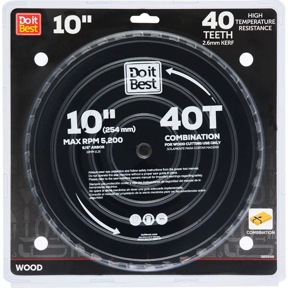 Do it Best 10 In. 40-Tooth Combination Circular Saw Blade | True Value ...