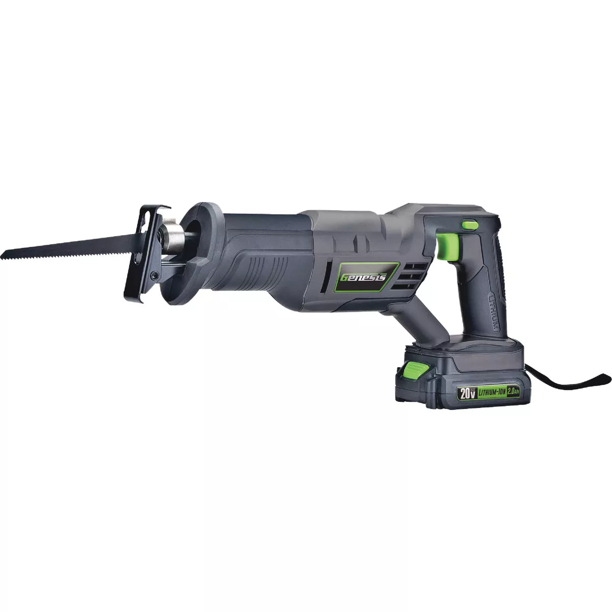 Genesis 20V Cordless Reciprocating Saw Kit with 2.0 Ah Battery & Charger