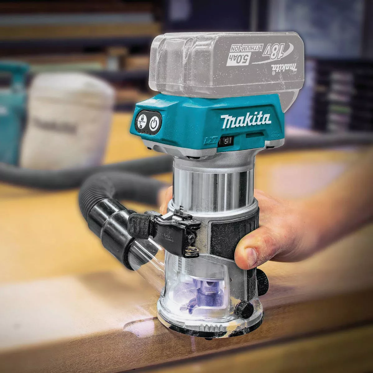 Makita 18V LXT Brushless Compact Cordless Router (Tool Only) - photo 7