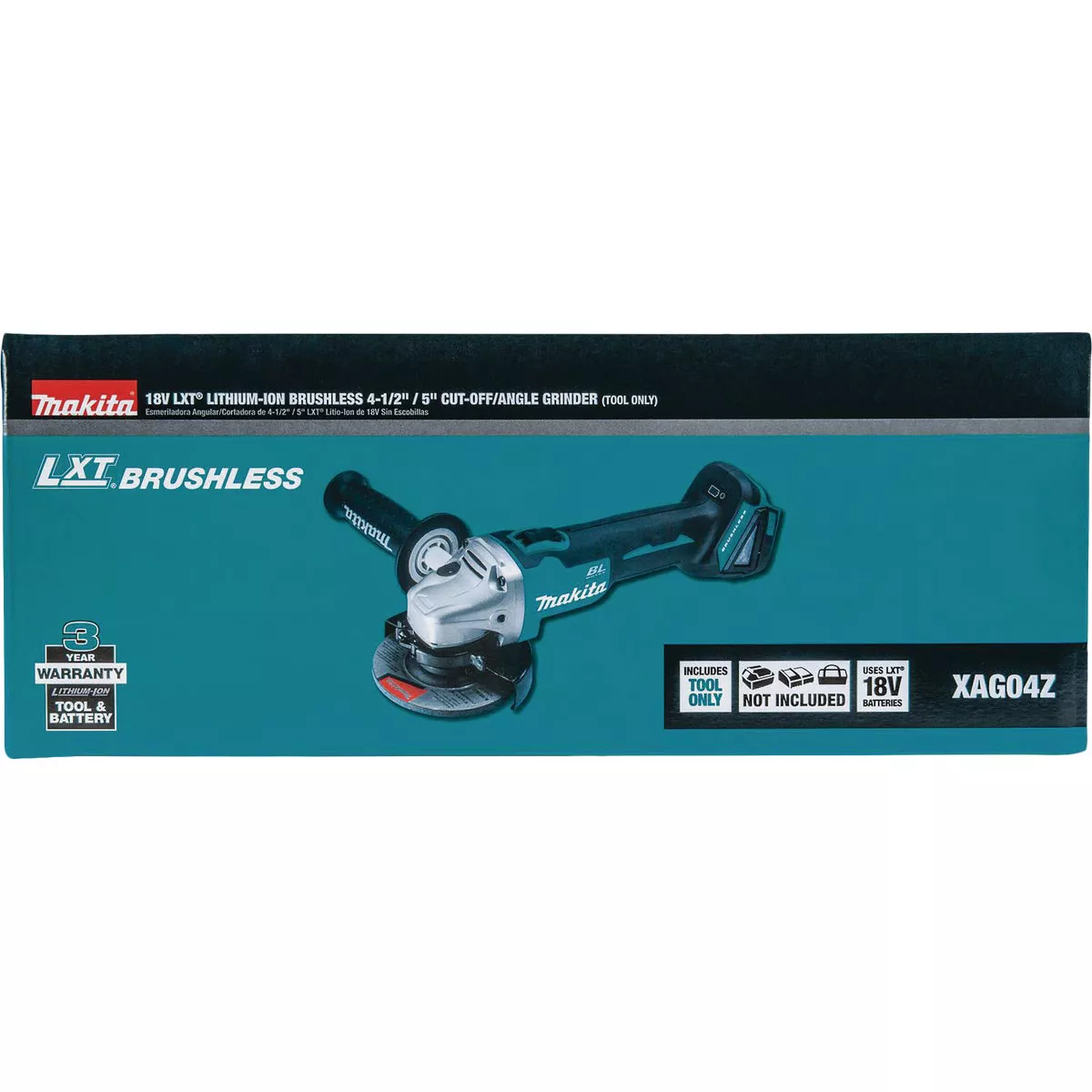 Makita 18 Volt LXT Lithium-Ion 4-1/2 In. - 5 In. Brushless Cordless Angle Grinder/Cut-Off Tool (Tool Only) - photo 5
