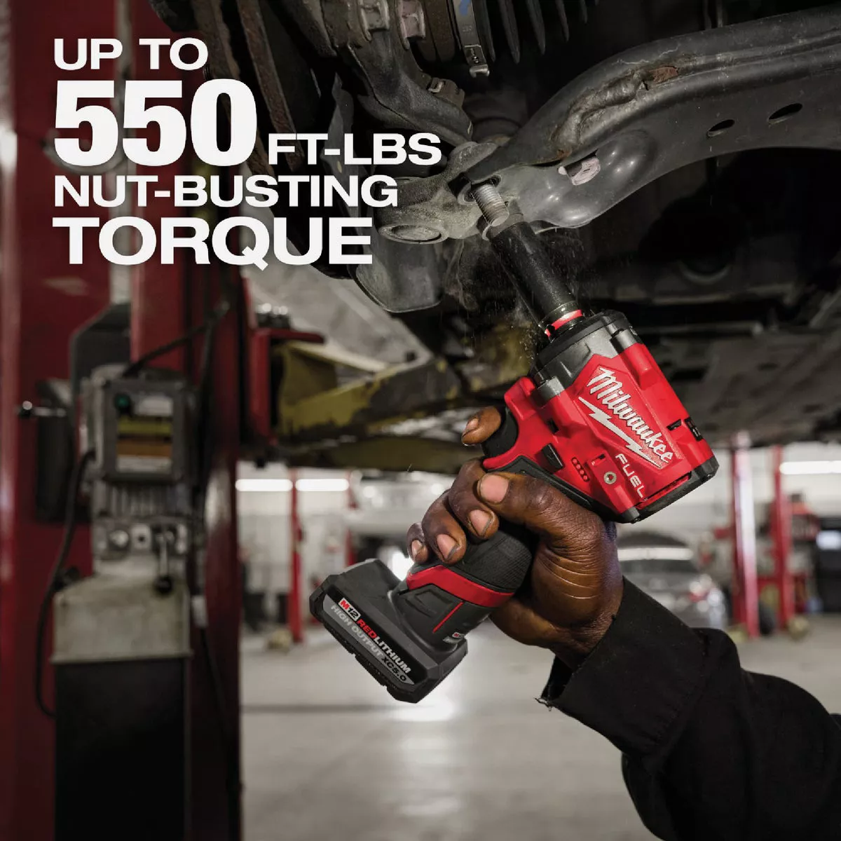 Milwaukee M12 FUEL Brushless 3/8 In. Stubby Cordless Impact Wrench Kit with 5.0 Ah & 2.5 Ah Batteries & Charger - photo 10