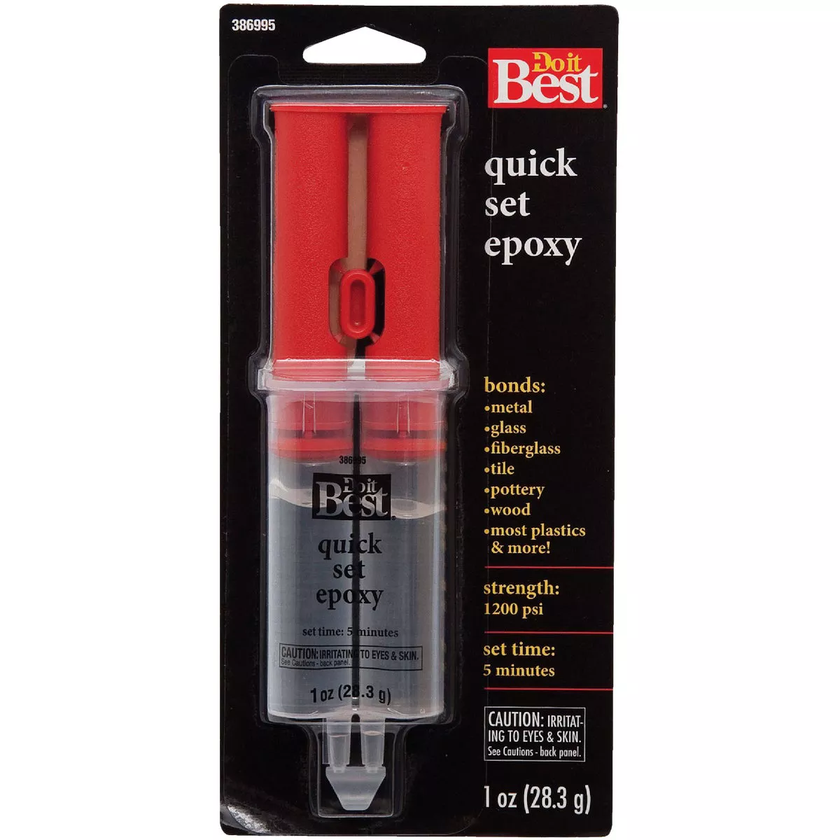 Do it Best 1 Oz. Quick Set Epoxy Syringe - photo 2