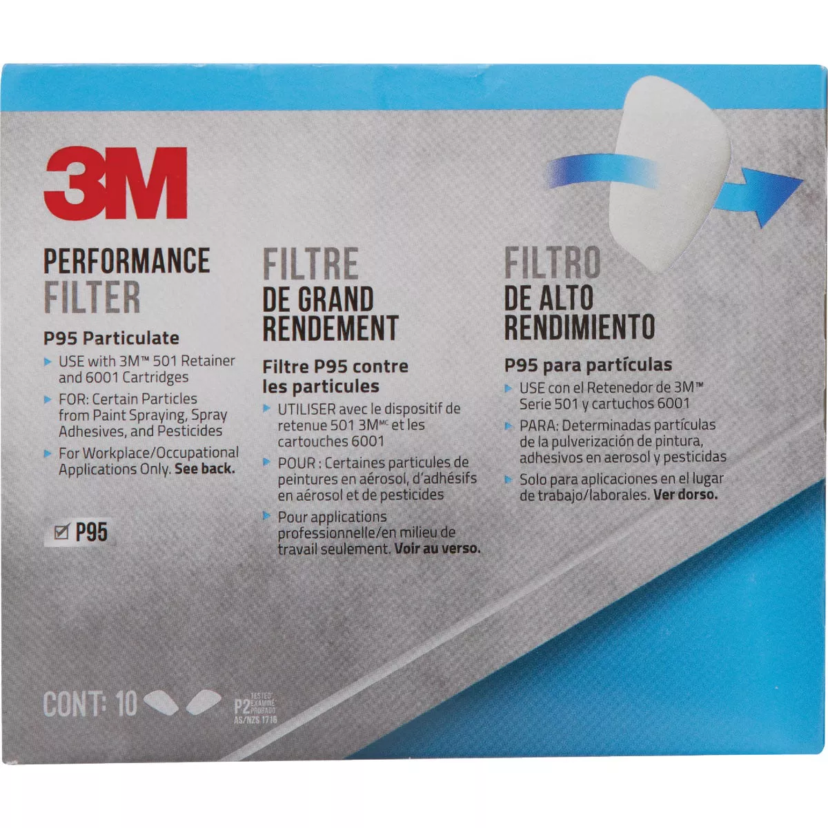 3M P95 Replacement Particulate Pre-Filter (10-Pack) - photo 2