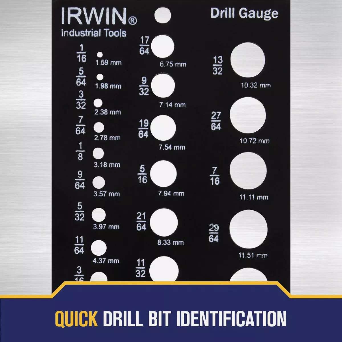 Irwin 1/16 In. to 1/2 In. Fractional Drill Gauge - photo 4