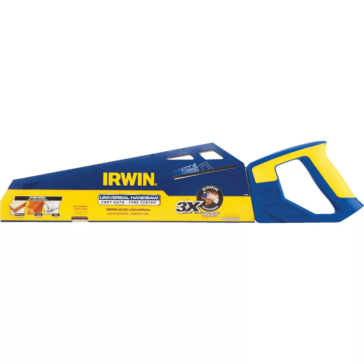 Irwin 15 In. L. Blade 12 PPI High Density Resin Handle Hand Saw - photo 2