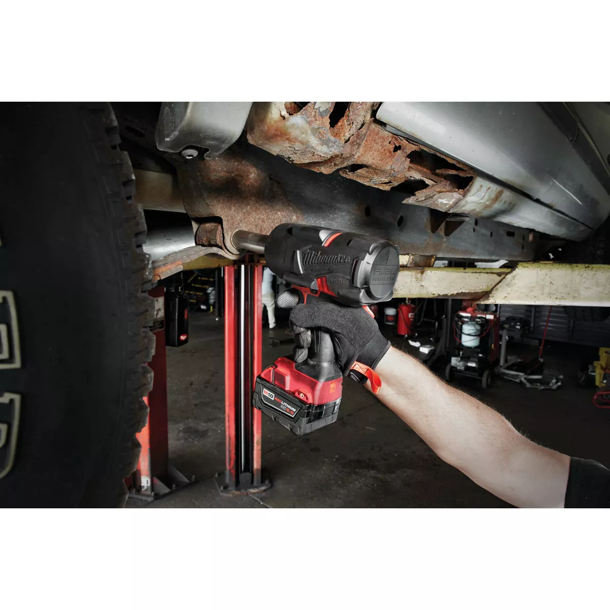 Milwaukee M18 FUEL 18 Volt Lithium-Ion 1/2 In. High Torque Cordless Impact Wrench with Friction Ring (Tool Only) - photo 3