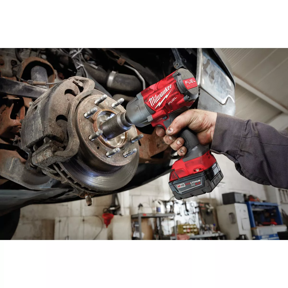 Milwaukee M18 FUEL 18 Volt Lithium-Ion 1/2 In. High Torque Cordless Impact Wrench with Friction Ring (Tool Only) - photo 2