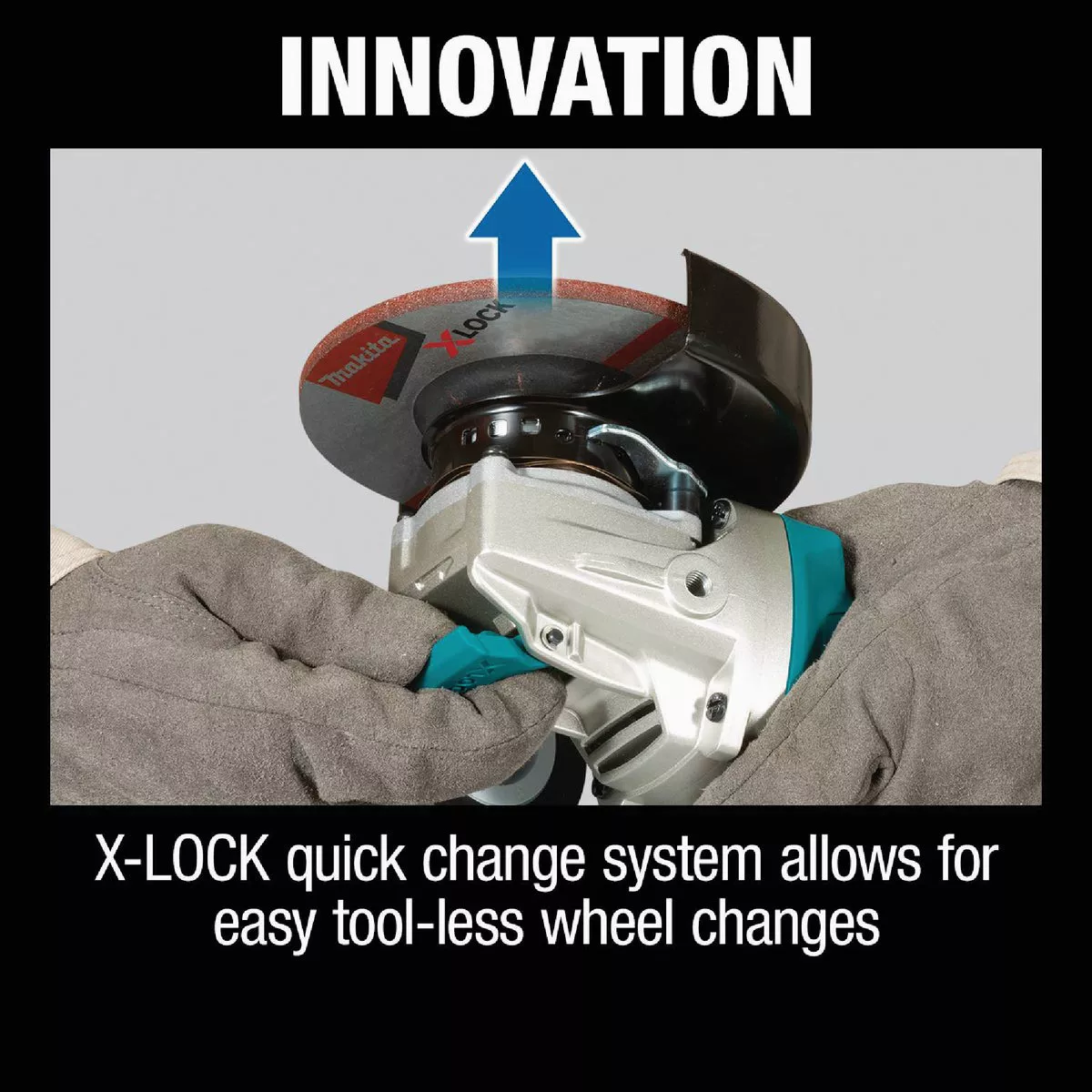 Makita 18V LXT Lithium-Ion 4-1/2 In. - 5 In. Brushless X-LOCK Cordless Angle Grinder (Tool Only) - photo 7