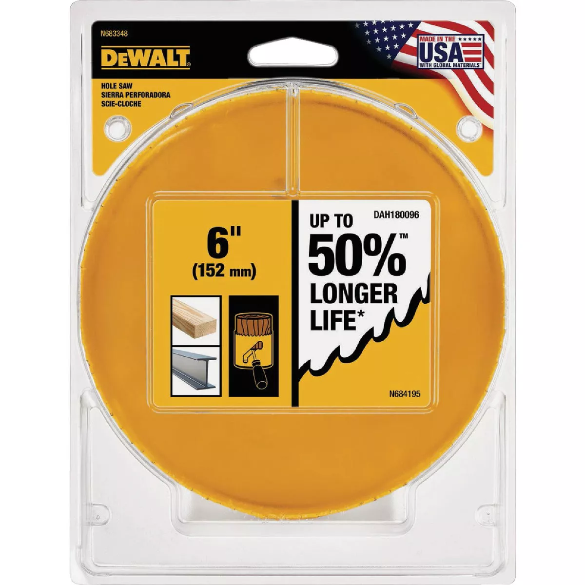 DEWALT 6 In. Bi-Metal Hole Saw - photo 2