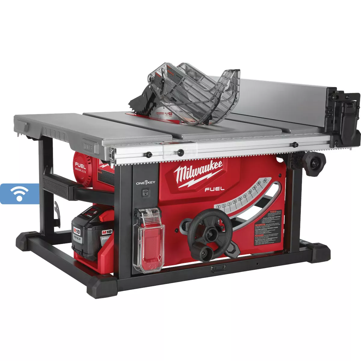 Milwaukee M18 FUEL One-Key Brushless 8-1/4 In. Cordless Table Saw Kit with 12.0 Ah Battery & Charger