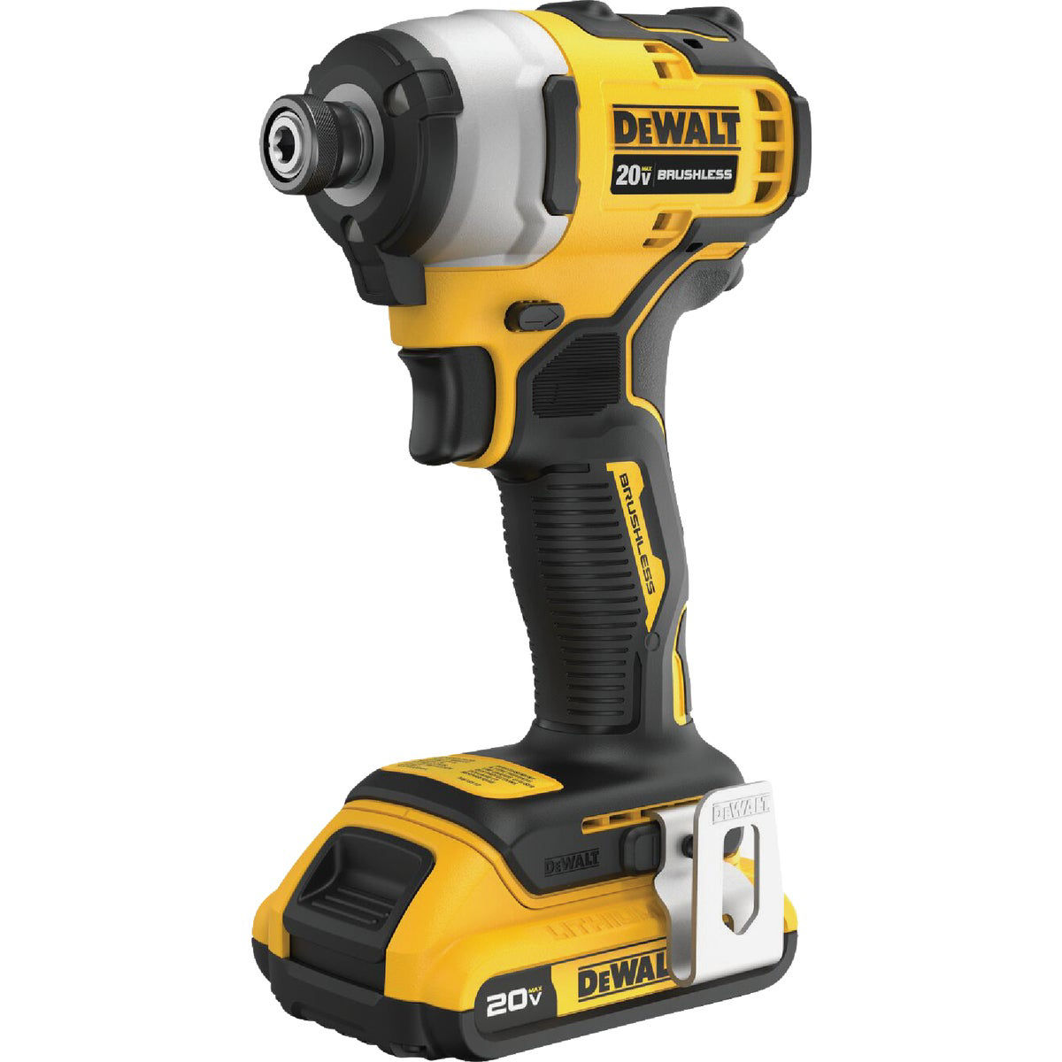 DEWALT ATOMIC 20V MAX Brushless 1/4 In. Compact Cordless Impact Driver