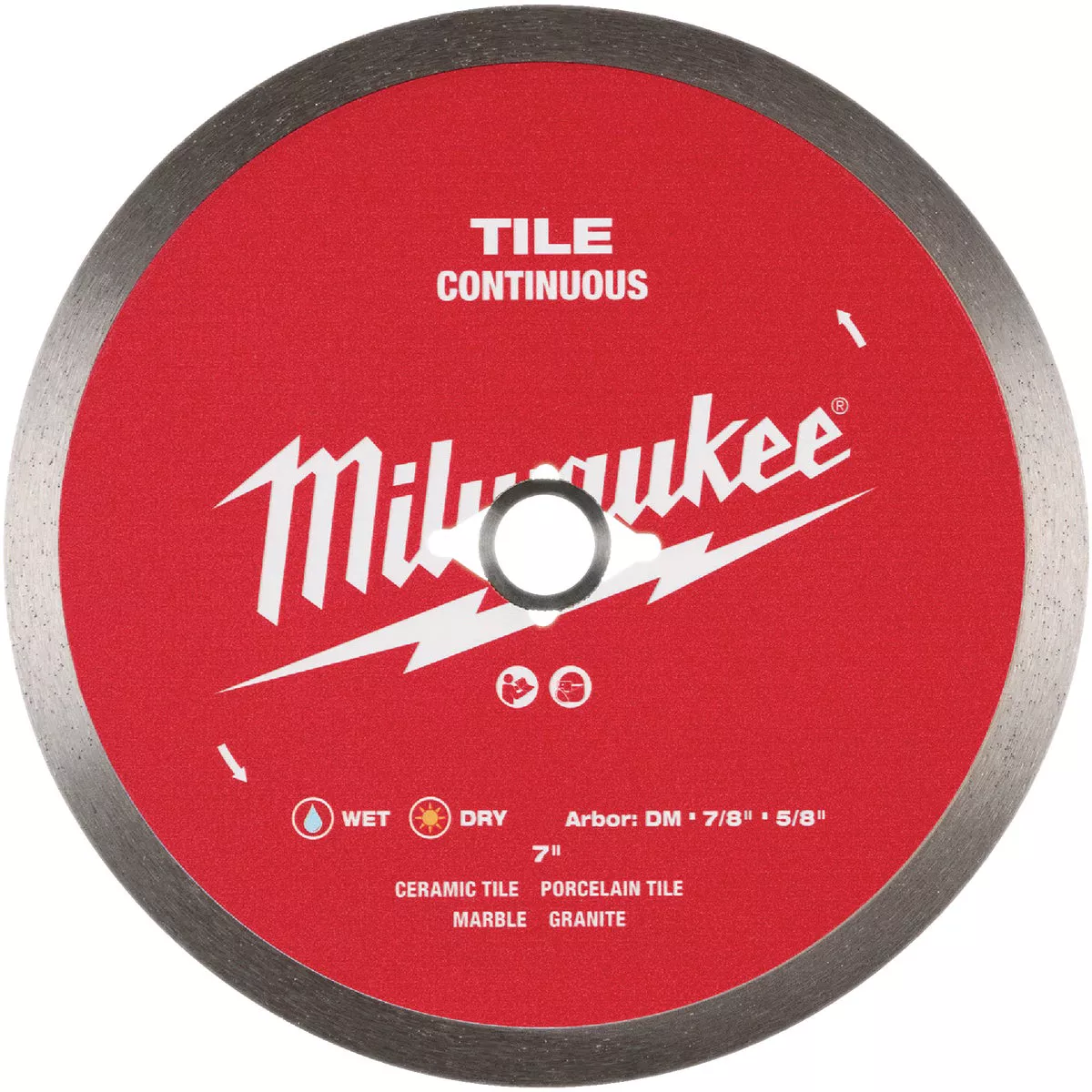 Milwaukee 7 In. Continuous Rim Tile Diamond Blade - photo 3