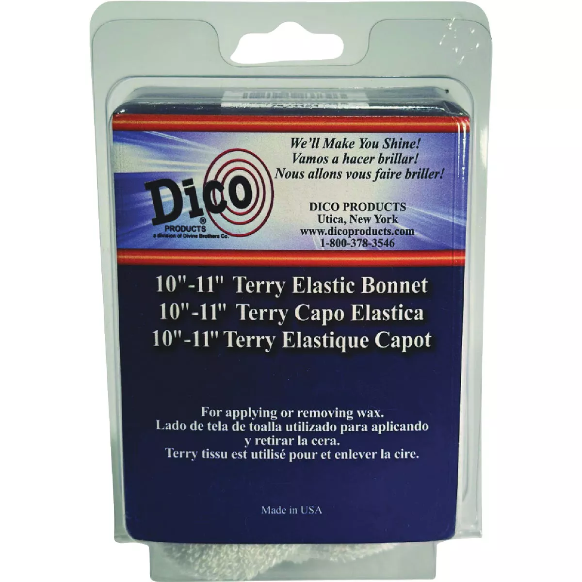 Dico 10 In. to 11 In. Terrycloth Bonnet with Elastic Edge - photo 2