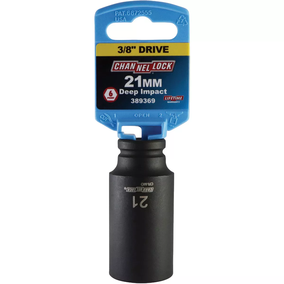 Channellock 3/8 In. Drive 21 mm 6-Point Deep Metric Impact Socket - photo 2