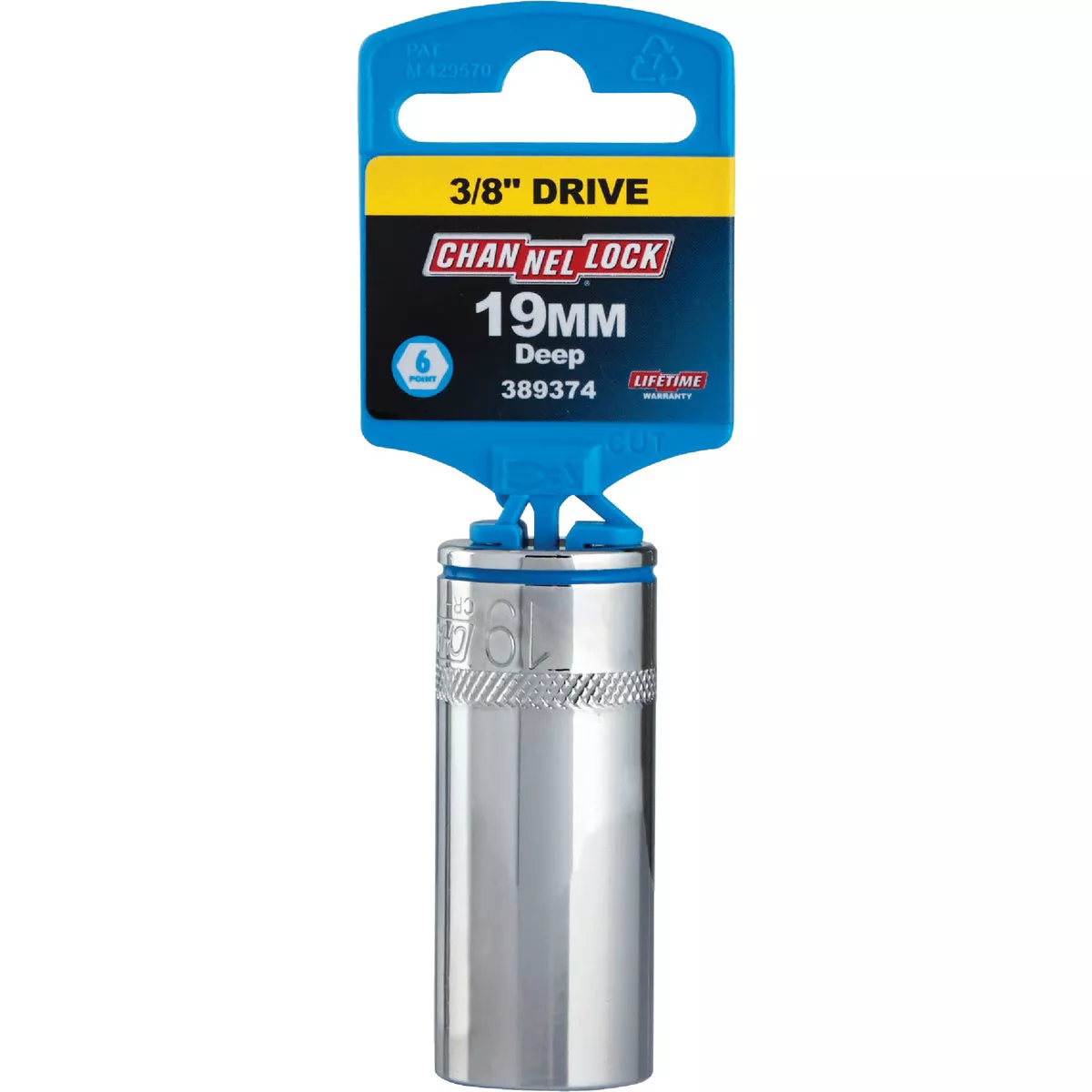 Channellock 3/8 In. Drive 19 mm 6-Point Deep Metric Socket - photo 2