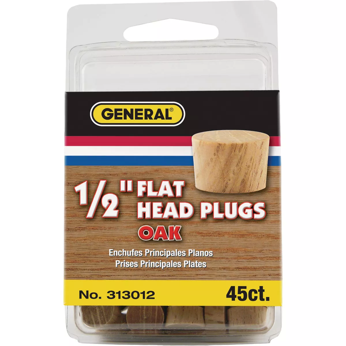 General Tools 1/2 In. Oak Flat Head Plug (45-Count) - photo 2