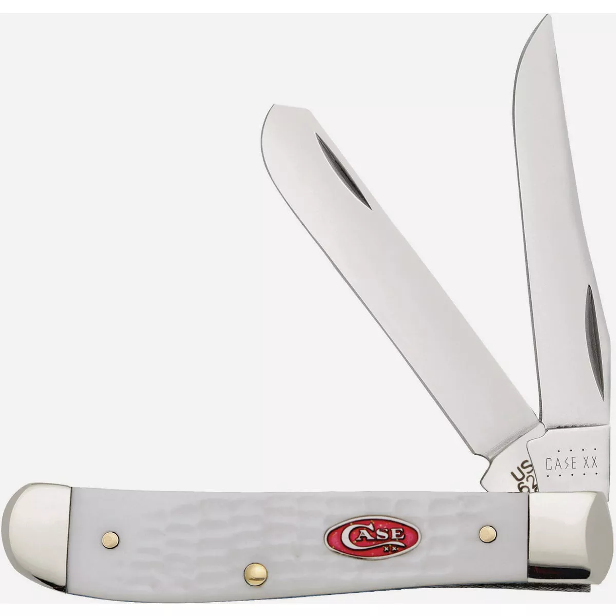 Case 2.7 In. SparXX White Synthetic Standard Jig Mini Trapper Pocket Knife