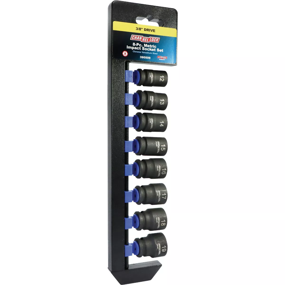 Channellock Metric 3/8 In. Drive 6-Point Shallow Impact Driver Set (8-Piece) - photo 2