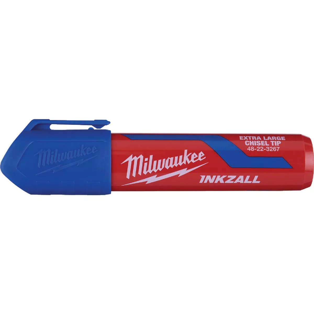Milwaukee INKZALL Extra Large Chisel Tip Blue Job Site Marker