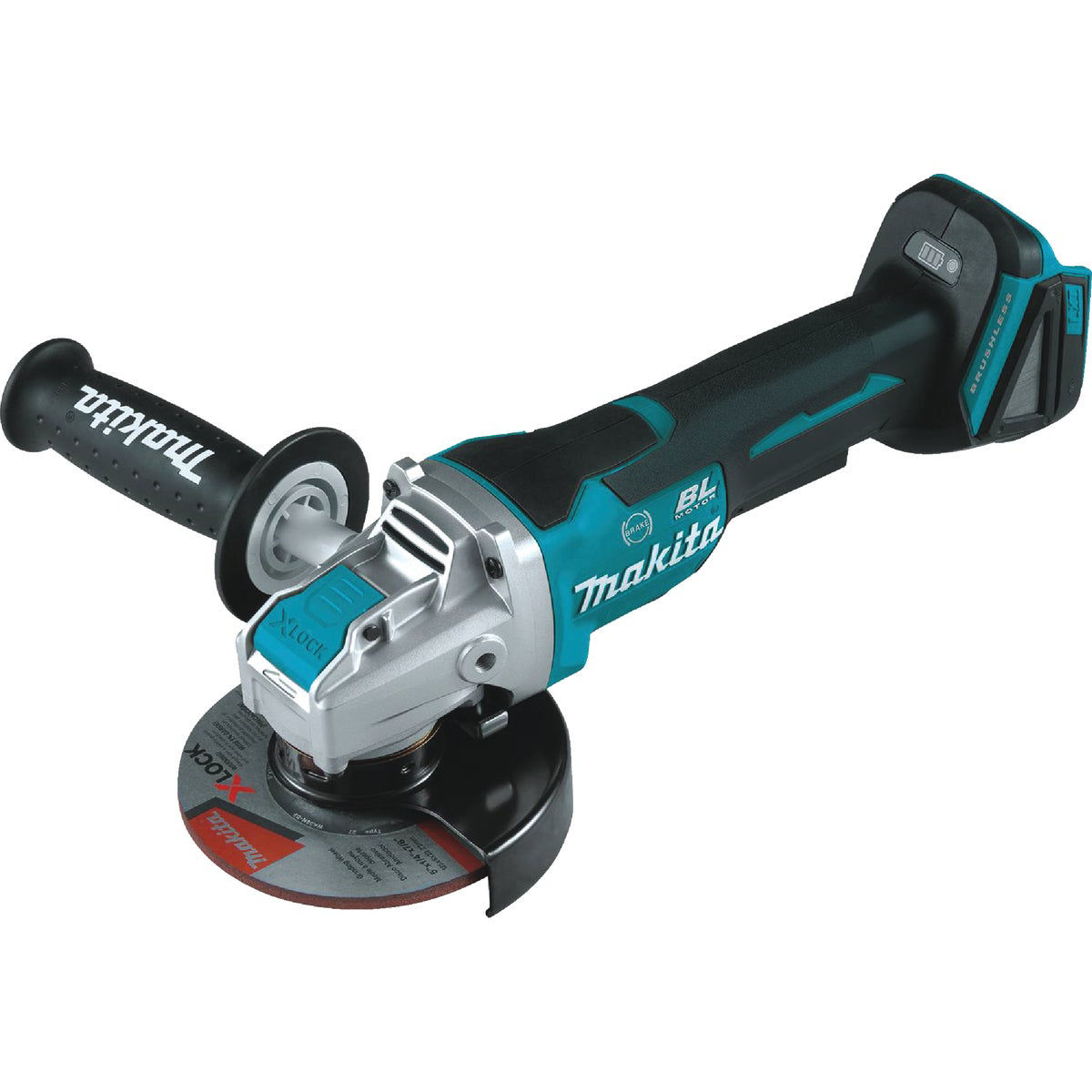 Makita 18 Volt LXT Lithium-Ion 4-1 or 2 In - 5 In Brushless X-LOCK Cordless Angle Grinder with Paddle Switch Tool Only 