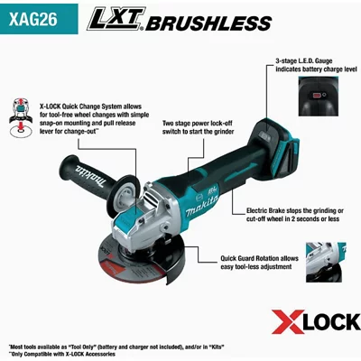 X-LOCK. The ultimate changing system for angle grinders.