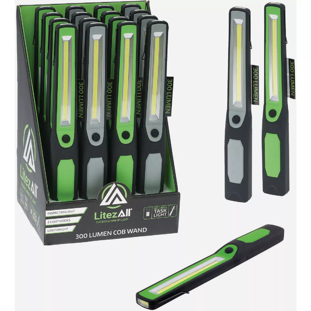 LitezAll Promier Products 300 Lm. COB LED Work Light and Flashlight