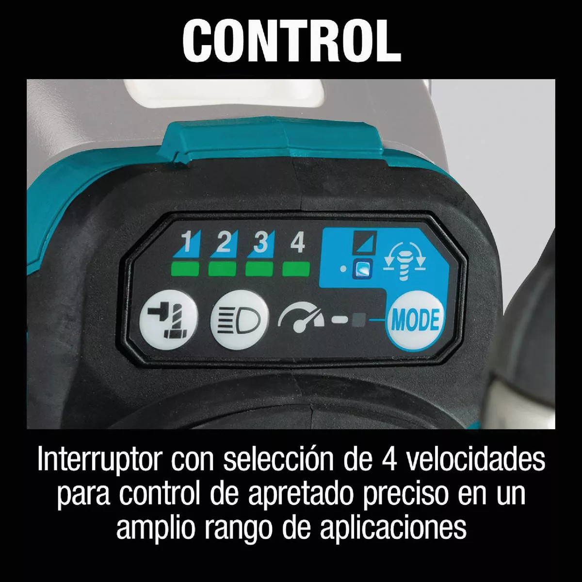 Makita 18 Volt LXT Lithium-Ion Brushless 1/2 In. 4-Speed Mid-Torque Cordless Impact Wrench with Detent Anvil (Tool Only) - photo 3