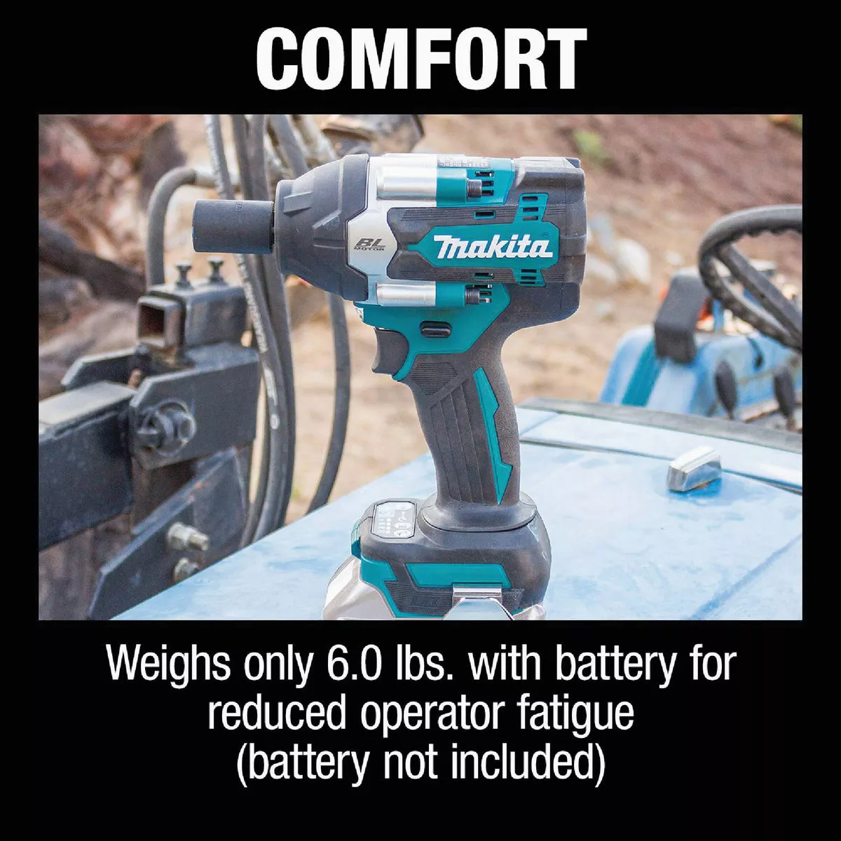 Makita 18 Volt LXT Lithium-Ion Brushless 1/2 In. 4-Speed Mid-Torque Cordless Impact Wrench with Detent Anvil (Tool Only) - photo 4