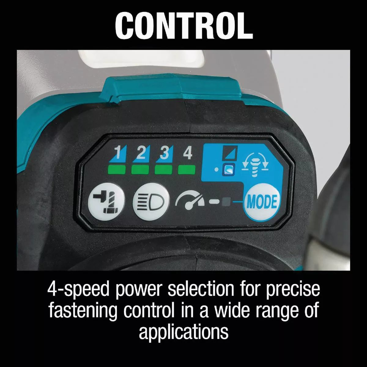 Makita 18 Volt LXT Lithium-Ion Brushless 1/2 In. 4-Speed Mid-Torque Cordless Impact Wrench with Detent Anvil (Tool Only) - photo 5