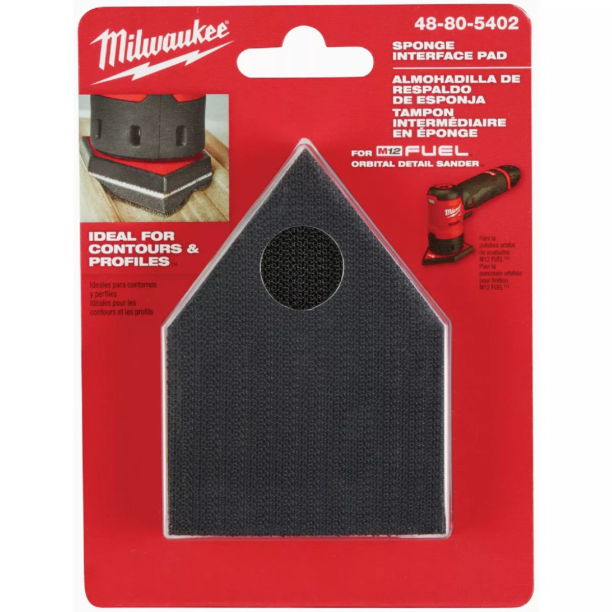 Milwaukee Sponge Interface Pad for M12 FUEL Orbital Detail Sander - photo 2