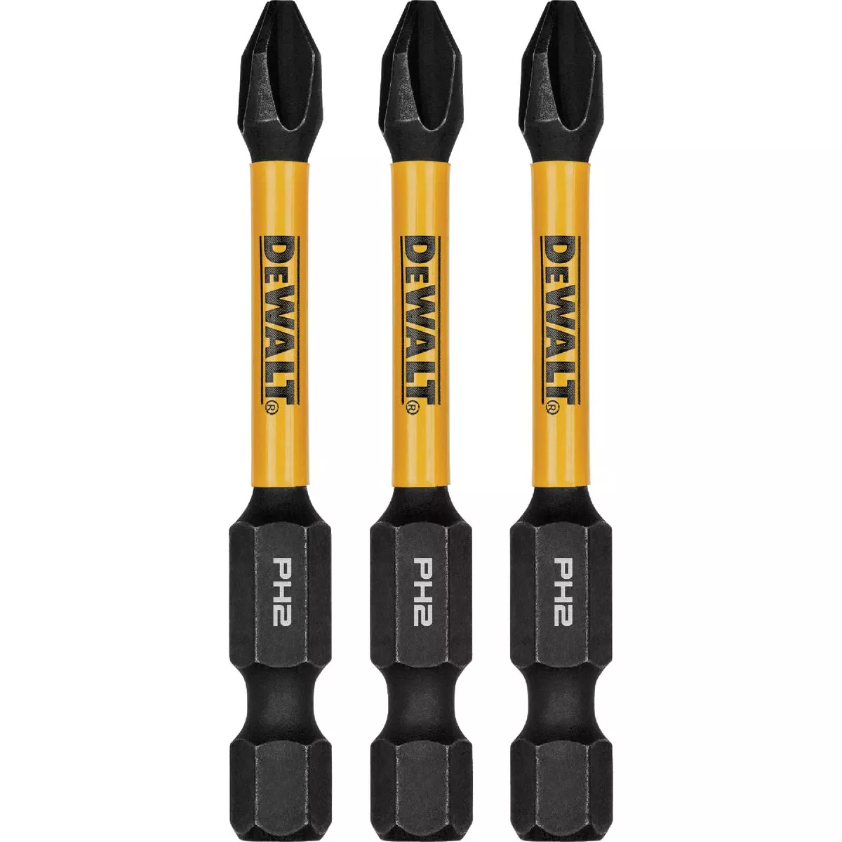 DEWALT FlexTorq 2 In. #2 Phillips Impact Screwdriver Bit (3-Pack)