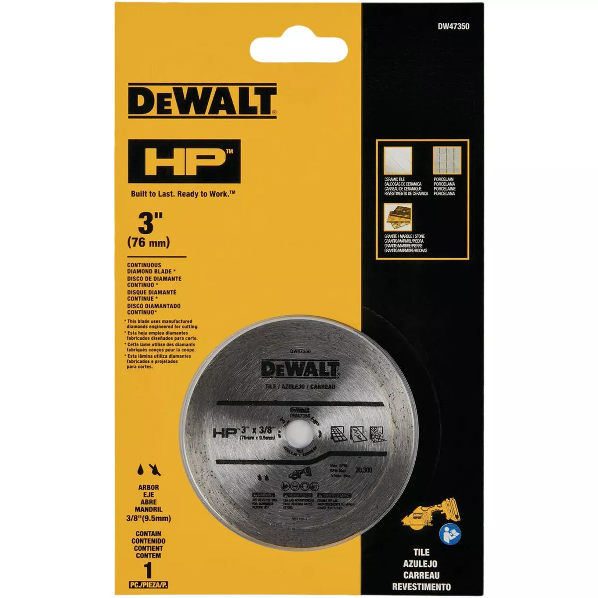 DEWALT 3 In. HP Continuous Tile Blade - photo 2