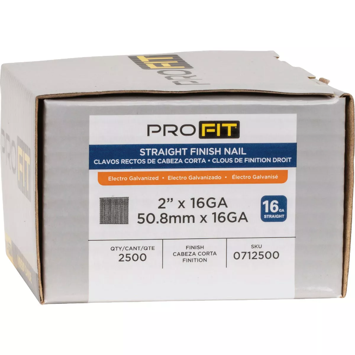 Pro-Fit 2 In. 16 Gauge Electro Galvanized Straight Finish Nail (2500 Ct.) - photo 2