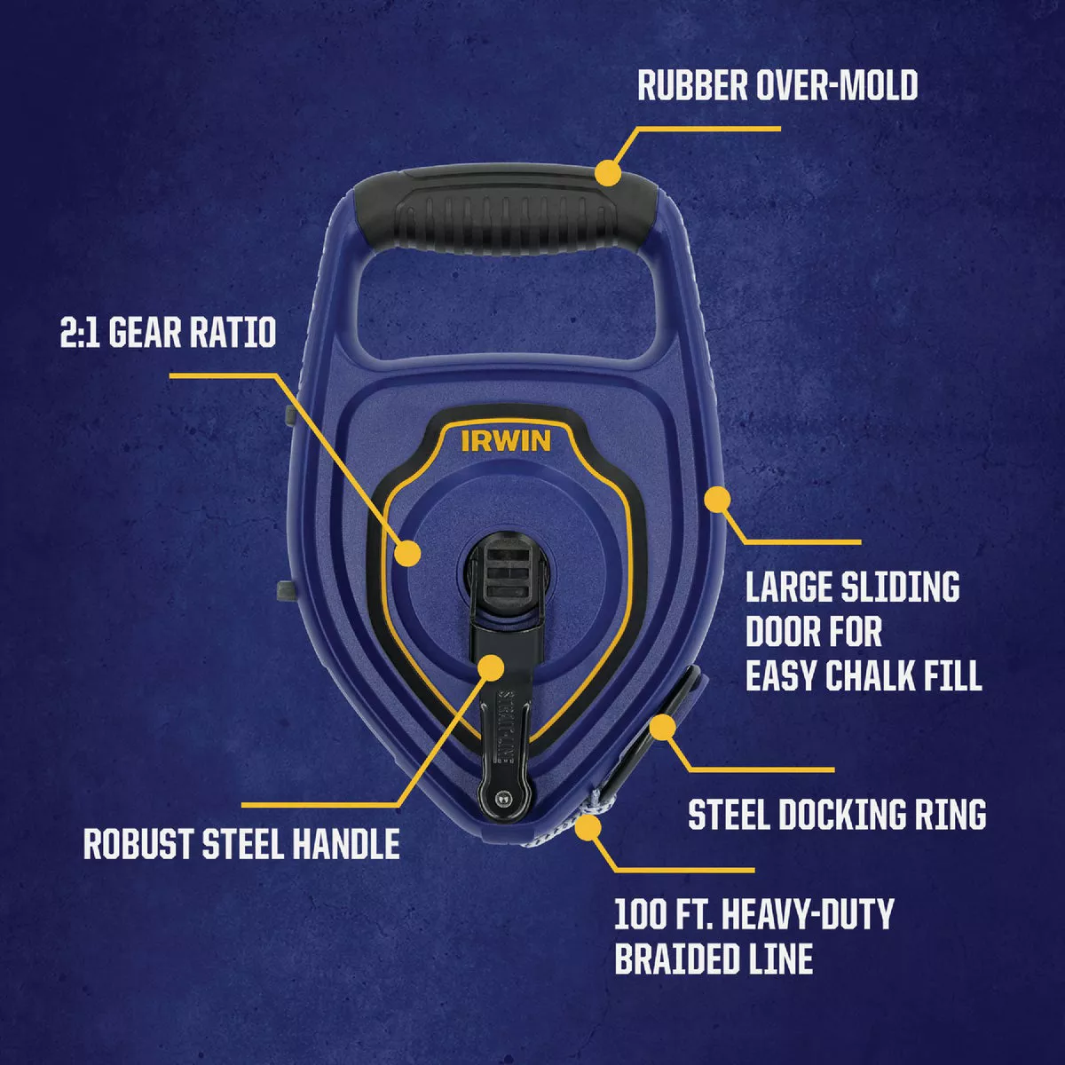 Irwin STRAIT-LINE LayoutPro XL 100 Ft. Chalk Line Reel - photo 6