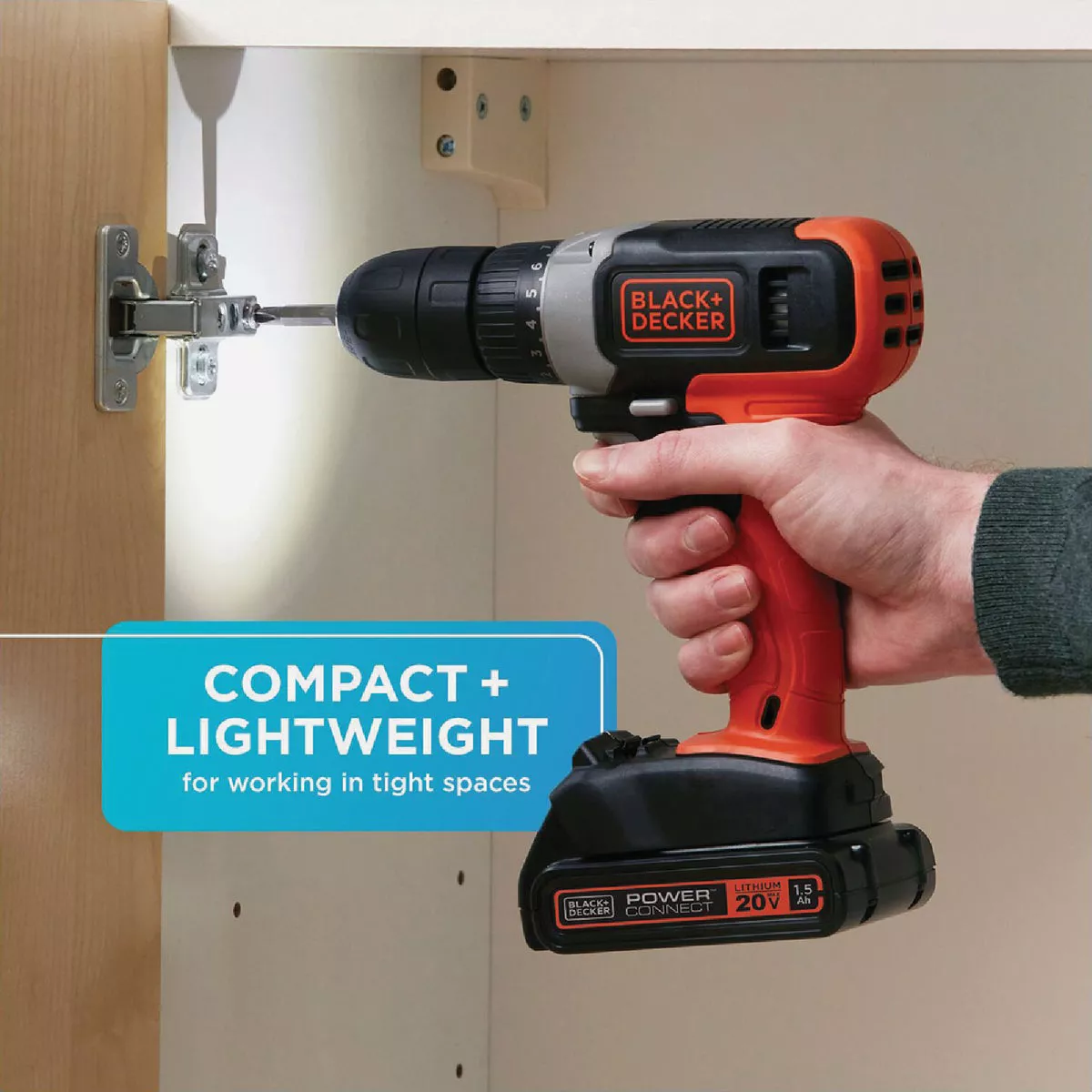 Black & Decker 20V MAX 3/8 In. Cordless Drill/Driver Kit with 1.5 Ah Battery & Charger - photo 4