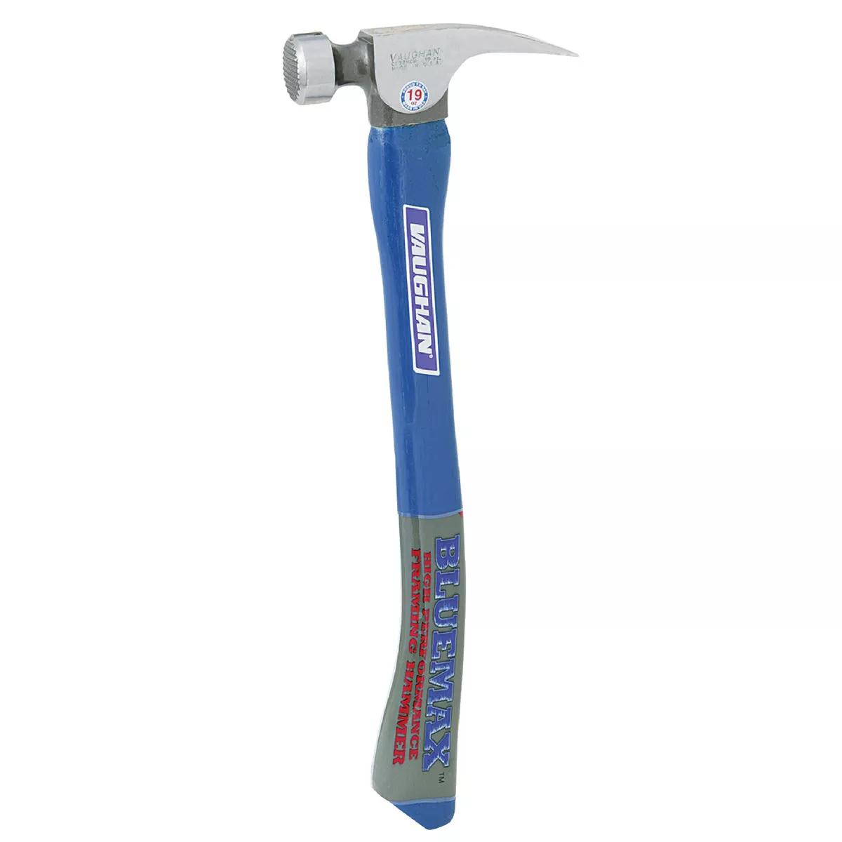 Vaughan BlueMax California 19 Oz. Milled-Face Framing Hammer with Hickory Handle - photo 3
