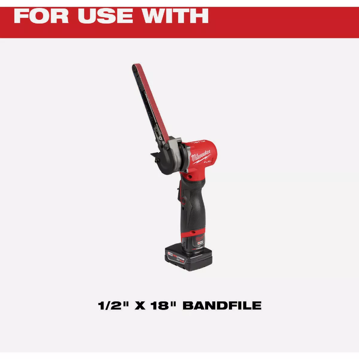 Milwaukee 1/2 In. x 18 In. 40/60/80/120 Grit Bandfile Variety Pack (4-Pack) - photo 5