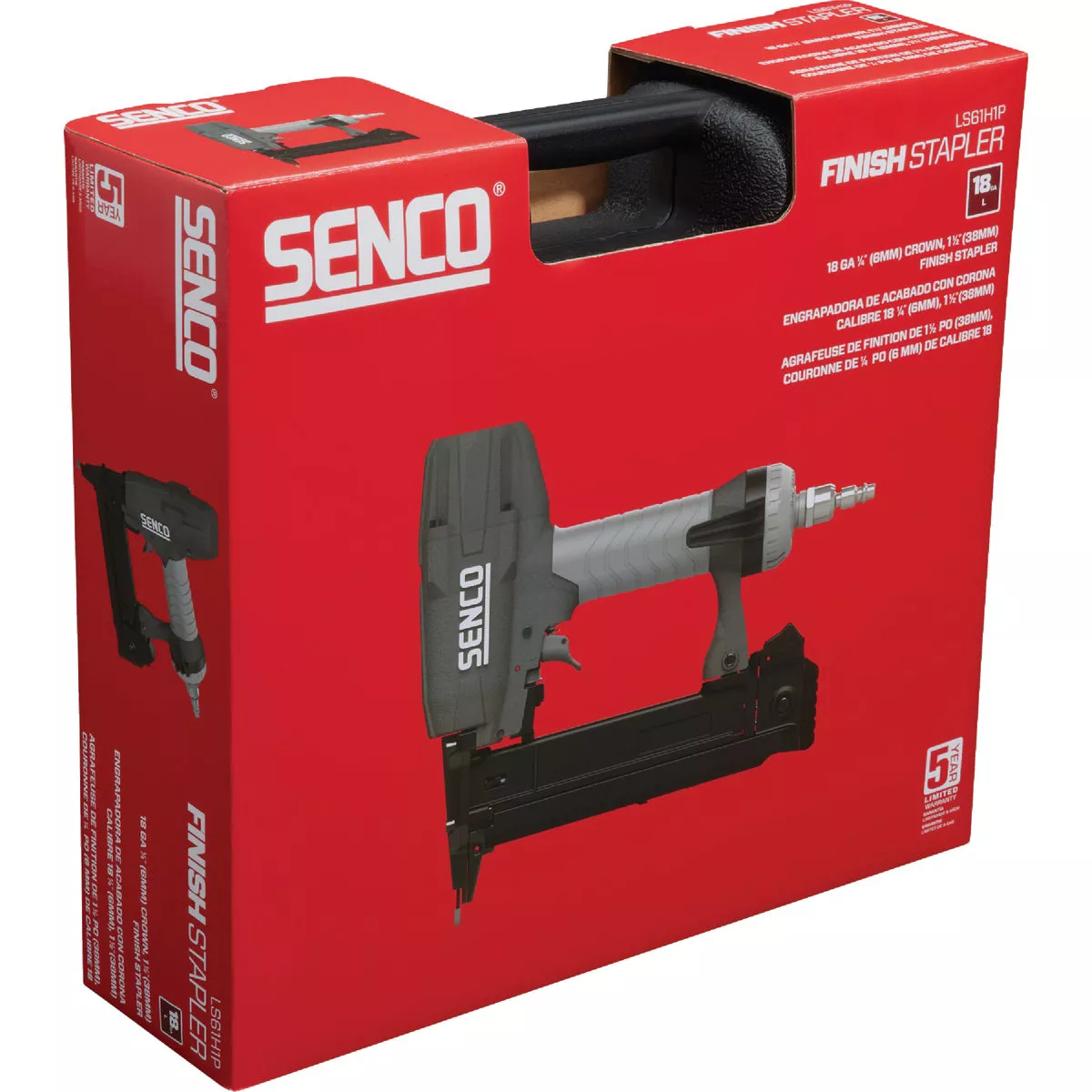 Senco 18-Gauge 1/4 In. Crown 1-1/2 In. Finish Stapler - photo 2