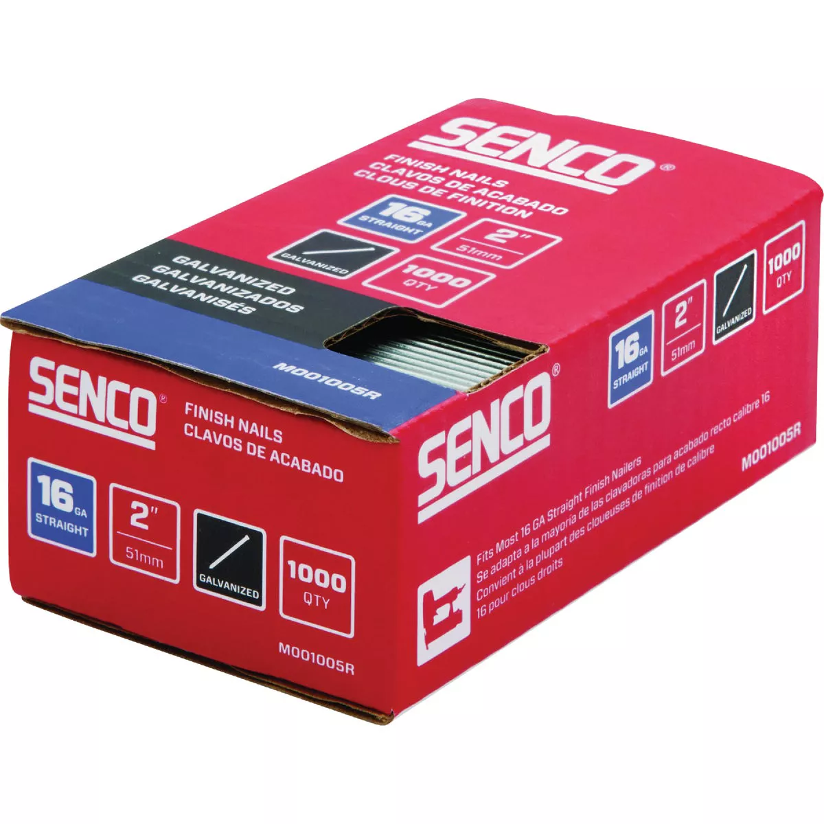 Senco 2-1/2 In. 15-Gauge Bright 34 Degree Angled Finish Nail (1000 Ct.) - photo 2