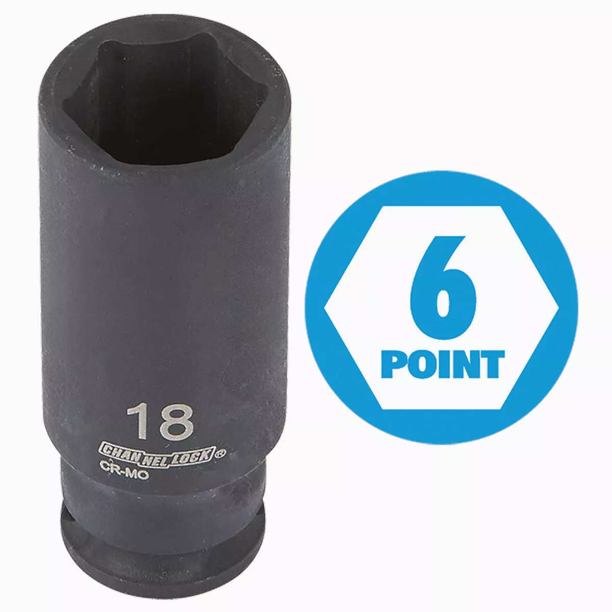 Channellock Metric 3/8 In. Drive 6-Point Deep Impact Driver Set (8-Piece) - photo 4