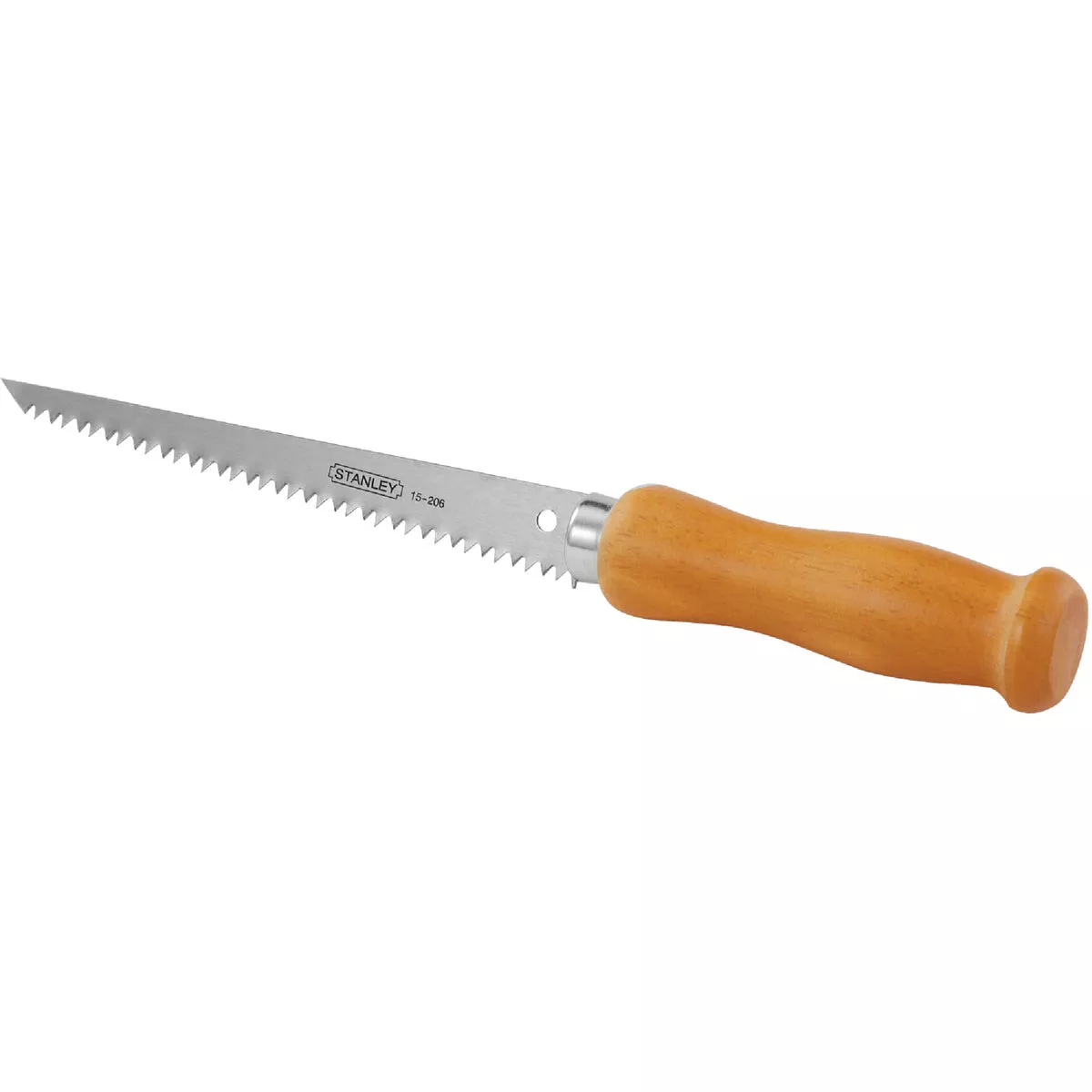 Stanley 6 In. 9 TPI Wood Handle Drywall Jab Saw
