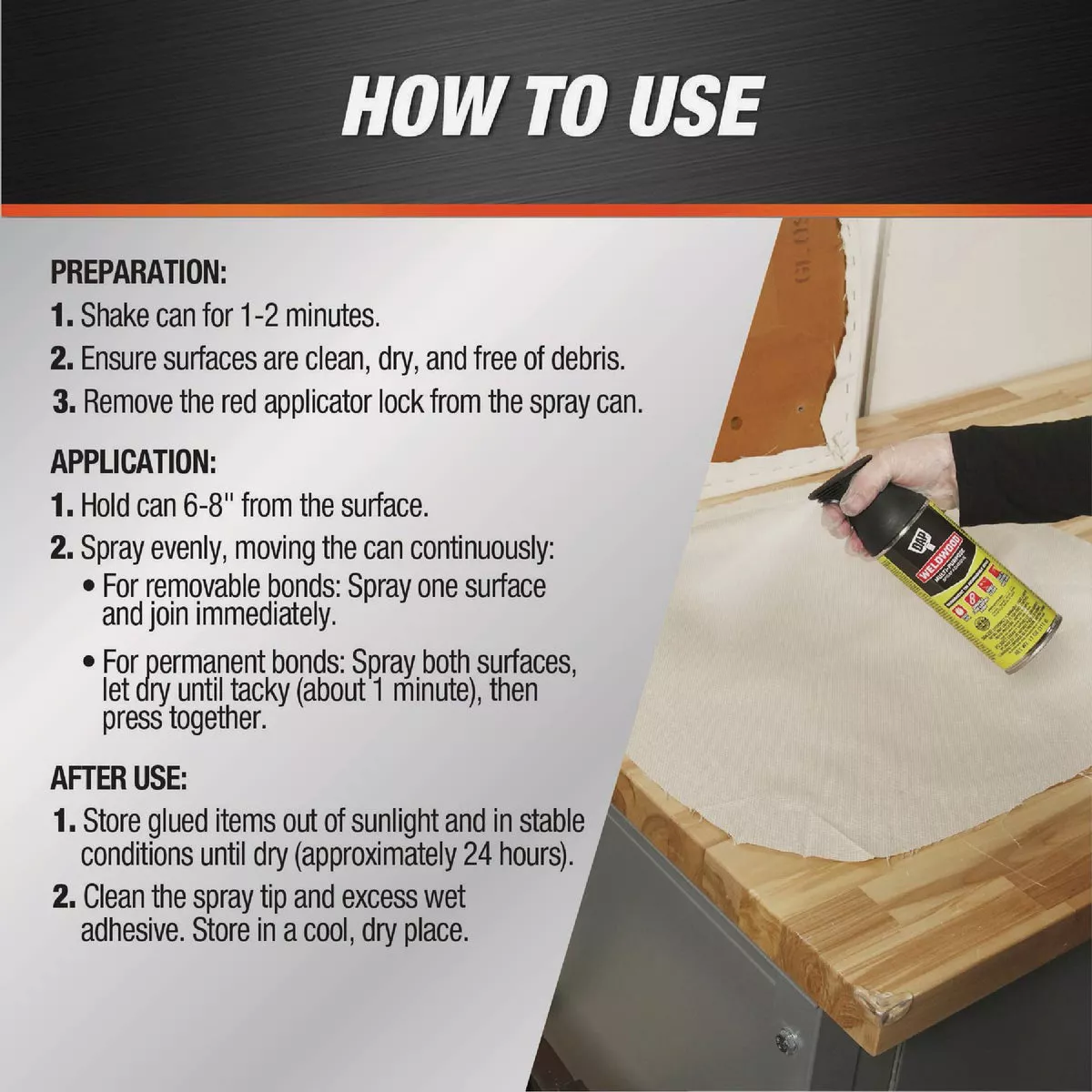 DAP Weldwood 11 Oz. Multi-Purpose Spray Adhesive - photo 3