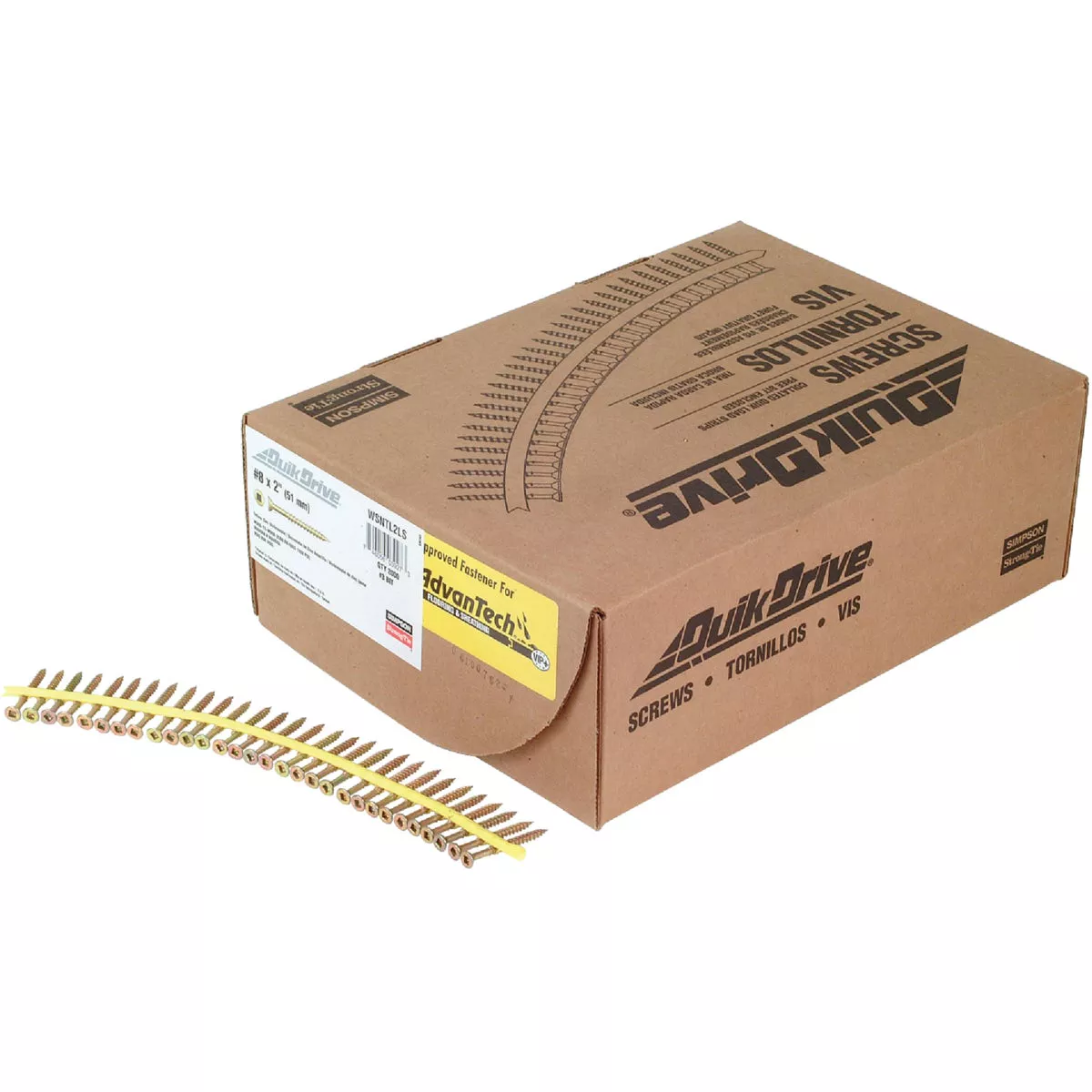 Strong-Drive WSV SUBFLOOR Screw (Collated) #9 x 2-1/2 in. T25, Yellow-Zinc (1500-Qty)