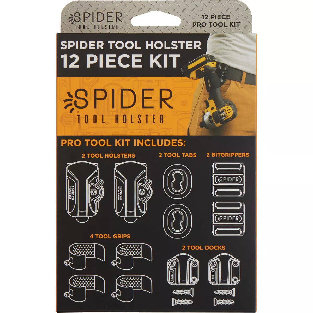 Spider Tool Holster Pro Tool Kit (12-Piece)