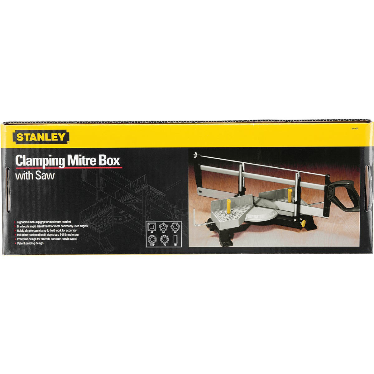 Stanley Aluminum Adjustable Angle Clamping Miter Box & 22 In. Saw Do