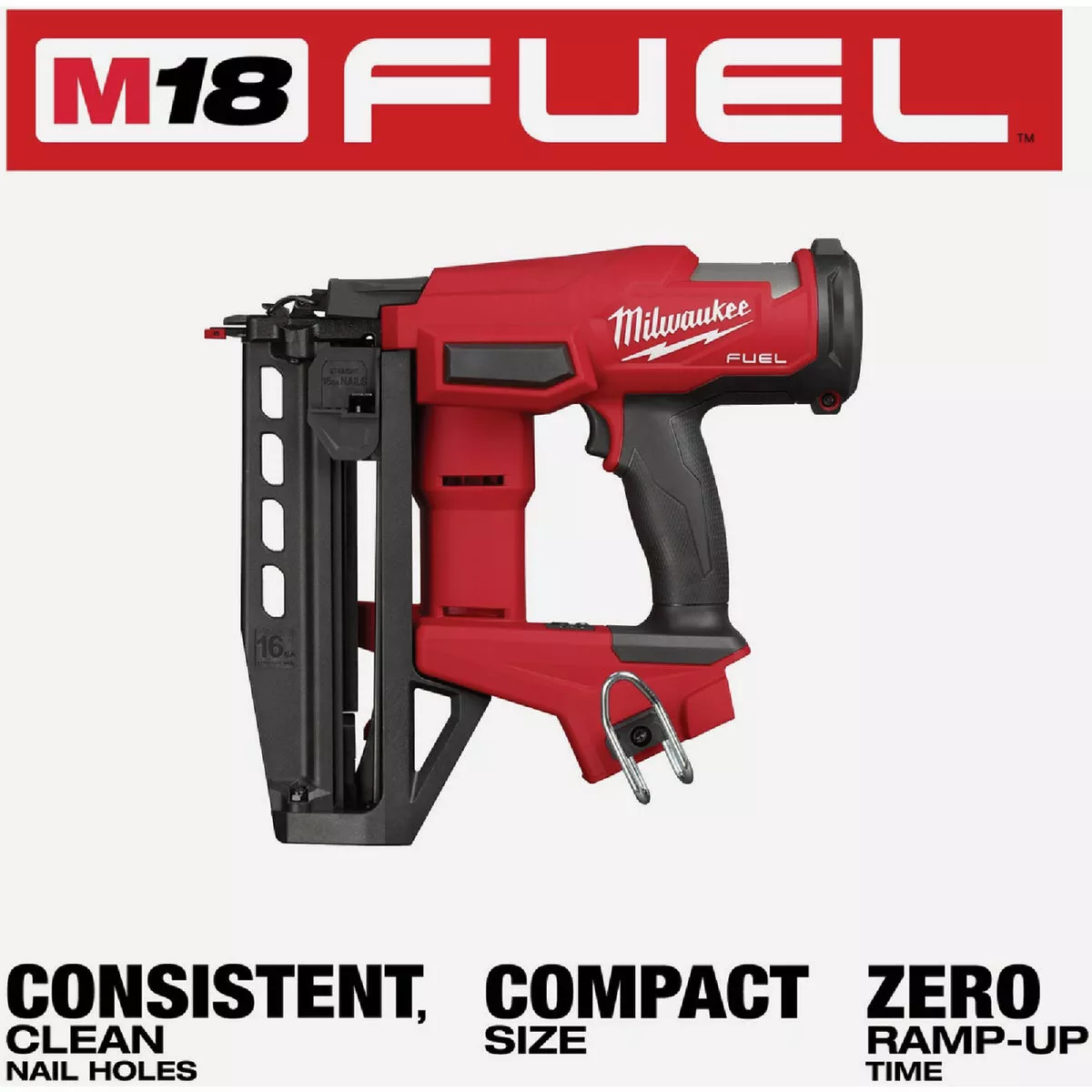 Milwaukee M18 FUEL Brushless 16-Gauge Straight Cordless Finish Nailer (Tool Only) - photo 4