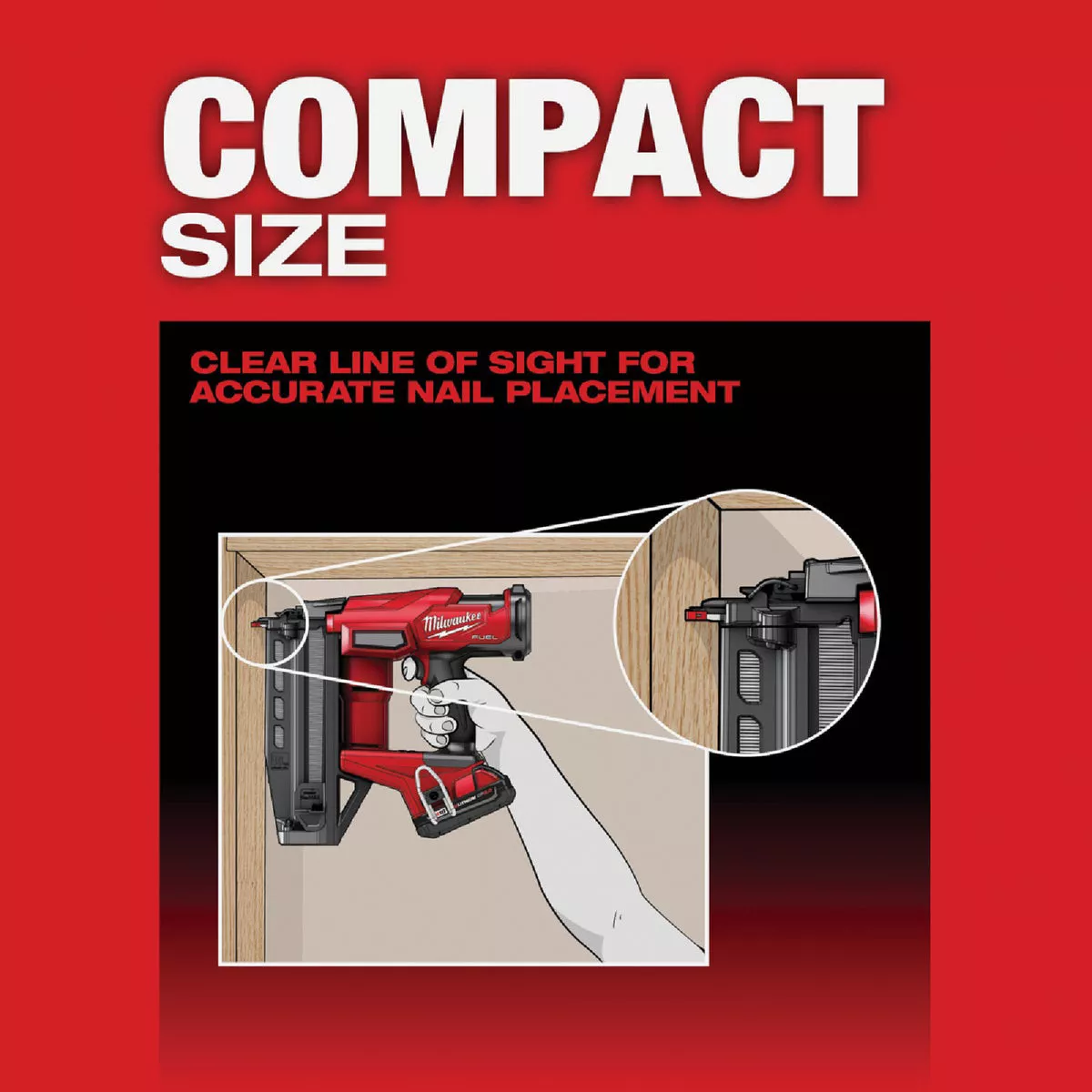 Milwaukee M18 FUEL Brushless 16-Gauge Straight Cordless Finish Nailer (Tool Only) - photo 6