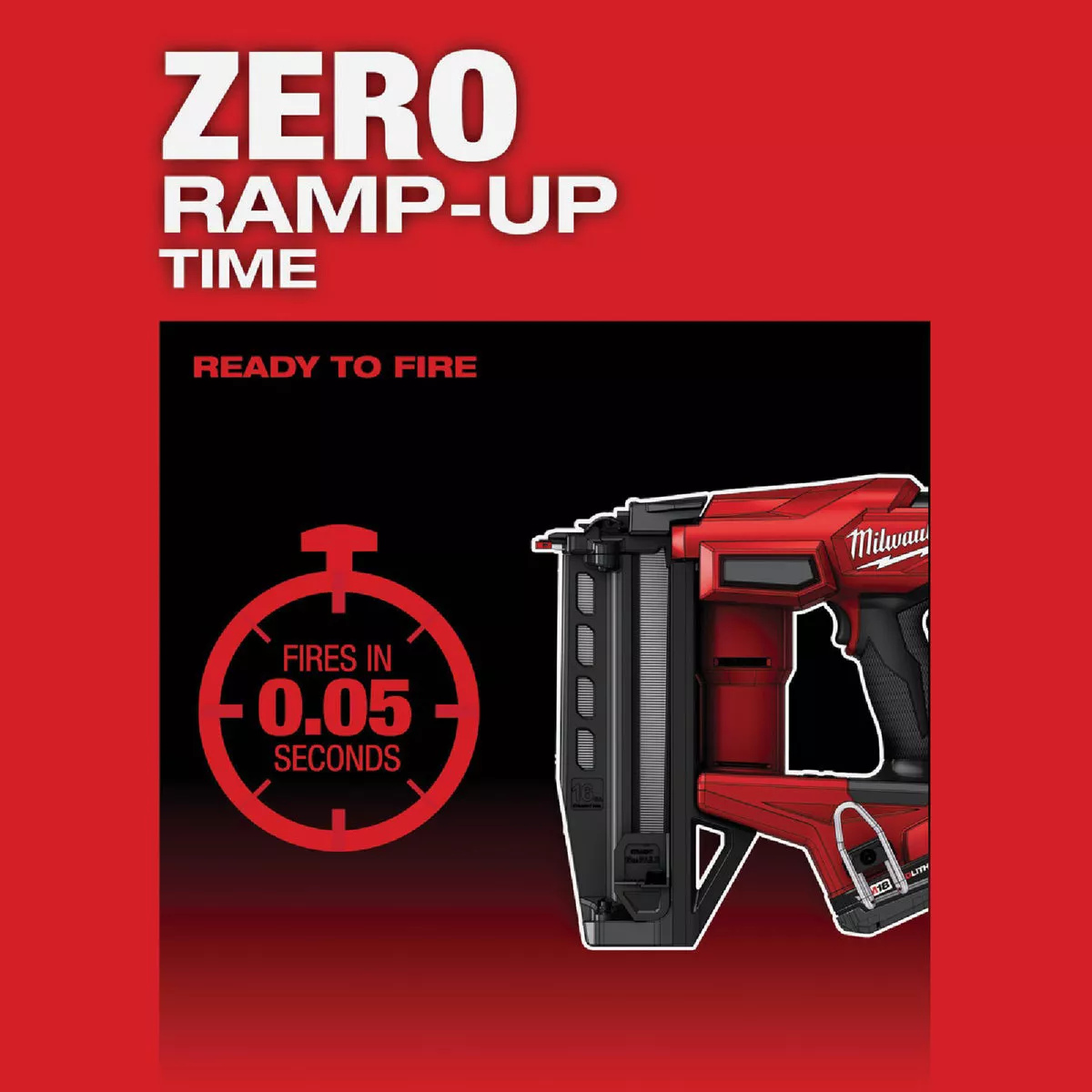 Milwaukee M18 FUEL Brushless 16-Gauge Straight Cordless Finish Nailer (Tool Only) - photo 7