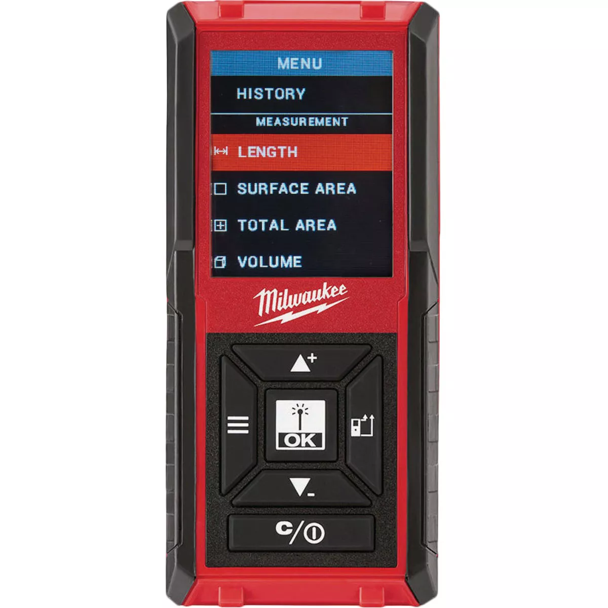 Milwaukee 150 Ft. Backlit Color Screen Laser Distance Measurer